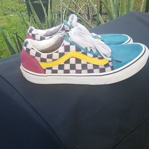Van's Off the Wall Colorblock Checkerboard Van's